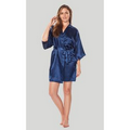 Satin Polyester Women Short Robe